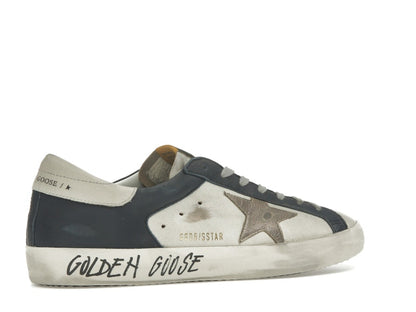 Golden Goose Super Star White Dark Blue Gun Metal
