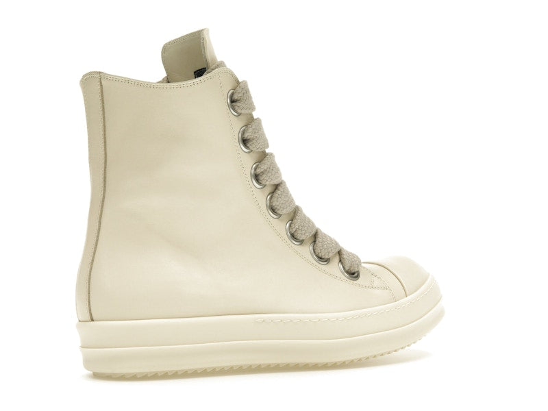 Rick Owens Lido High Sneaks Jumbo Laced Milk