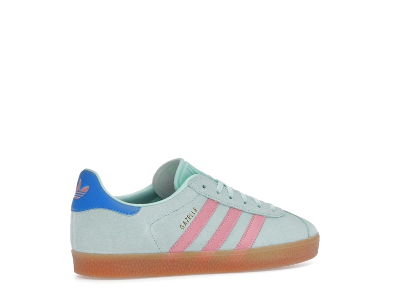 adidas Gazelle Clear Mint Bliss Pink Bright Blue (GS)