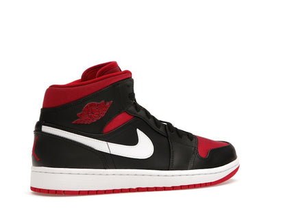 Jordan 1 Mid Black Gym Red White