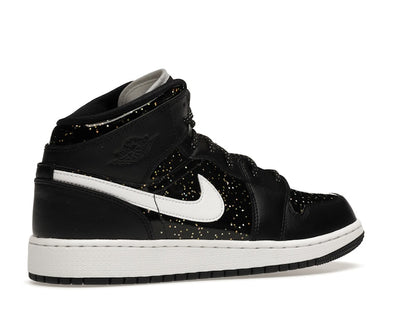 Jordan 1 Mid Black Speckle (GS)