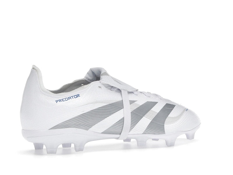 adidas Predator League Fold-Over Tongue FG/MG Cloud White Silver Metallic Bright Royal