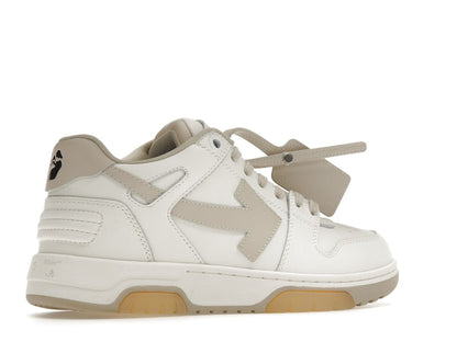 OFF-WHITE Out Of Office OOO Low Tops White Beige