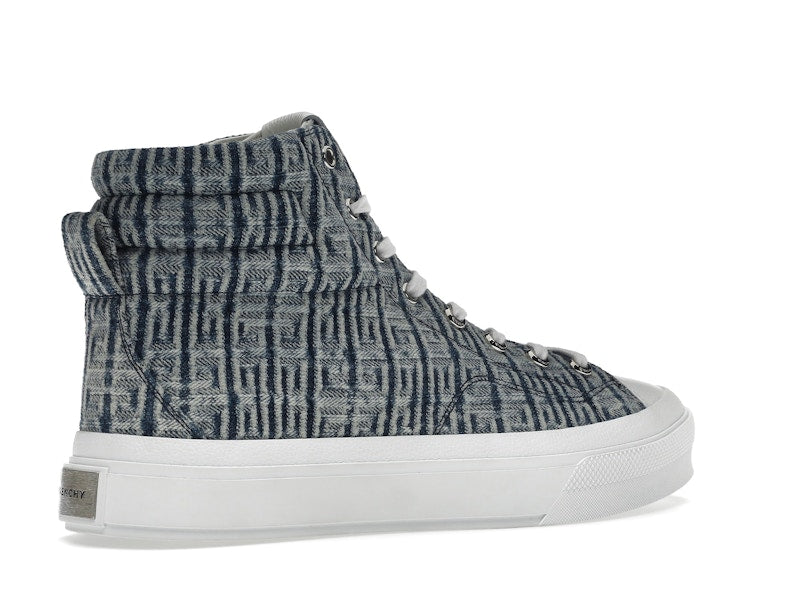 Givenchy City High Top In 4G Denim Blue White