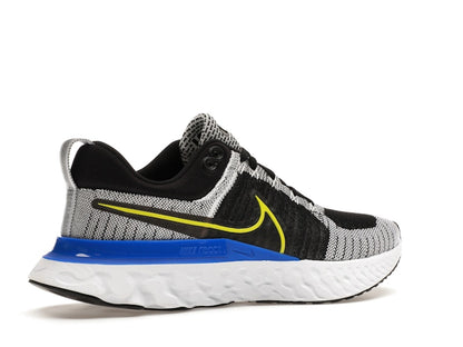 Nike React Infinity Run Flyknit 2 Black White Racer Blue Cyber