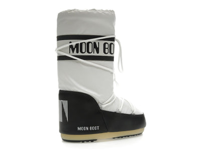 Moon Boot Icon Nylon Boot Black White