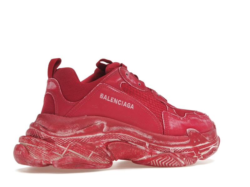 Balenciaga Triple S Faded Red