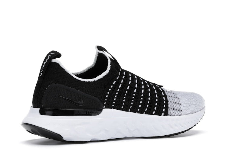 Nike React Phantom Run Flyknit 2 Black White (Women's)