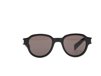 Saint Laurent Round-Frame Acetate Sunglasses Black/Black/Black (SL546-30013743-001)