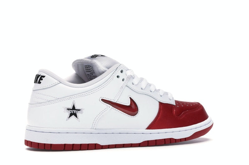 Nike SB Dunk Low Supreme Jewel Swoosh Red