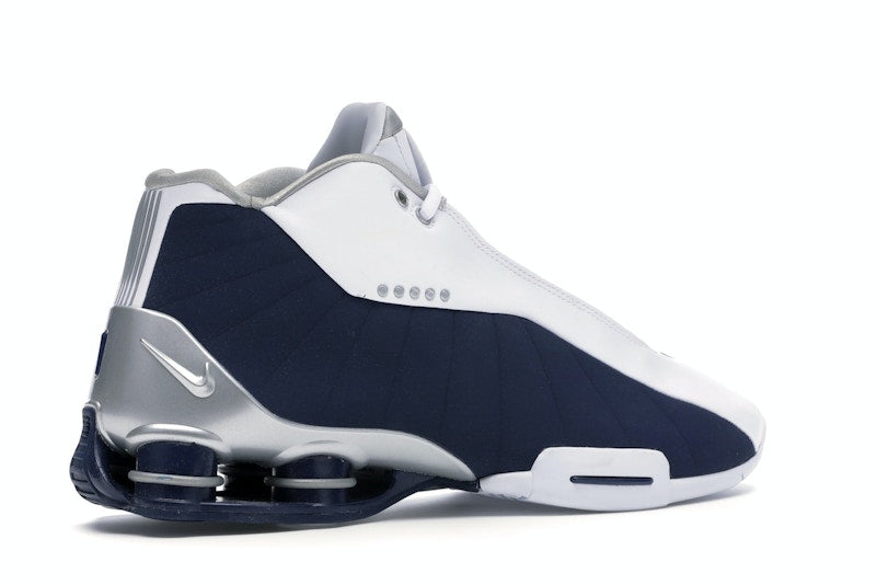 Nike Shox BB4 White Silver Navy