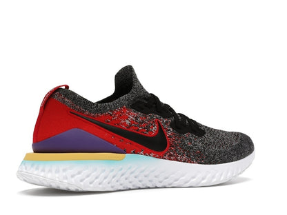 Nike Epic React Flyknit 2 Black Hyper Jade University Red