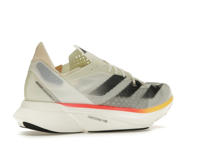 adidas Adizero Adios Pro 3 Ivory Core Black Crystal Sand