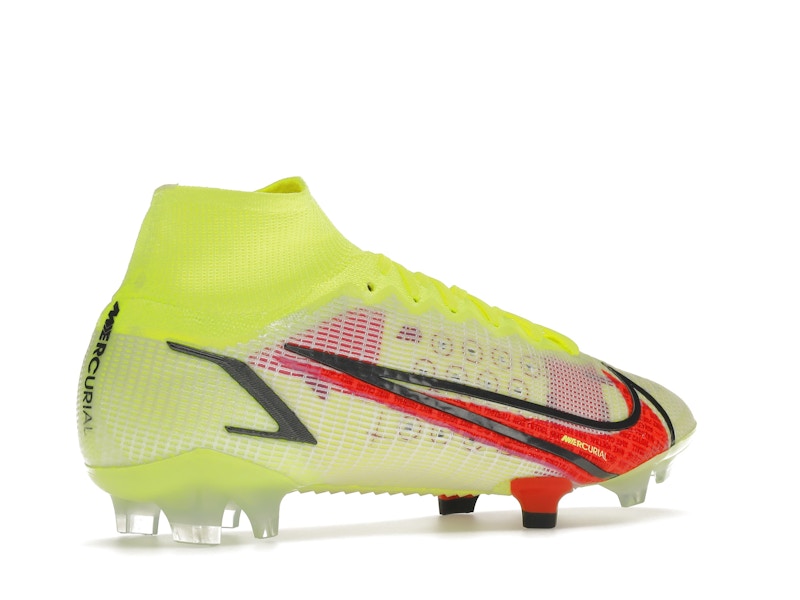 Nike Mercurial Superfly 8 Elite FG Volt Black Bright Crimson