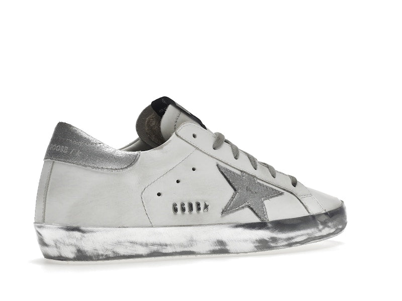 Golden Goose Super-Star White Silver Sparkle (Women's)