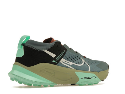 Nike ZoomX Zegama Trail Light Slate Grey Glow Green Bone Black