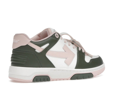 OFF-WHITE Out Of Office OOO Low Tops White Green Pink (Women's)