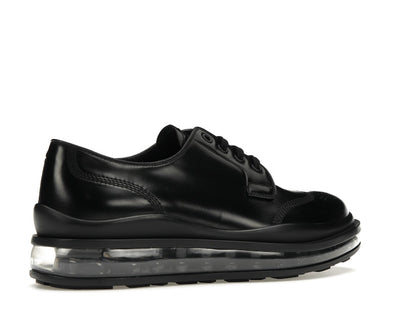 Prada Lace-Up Derby Black Brushed Leather