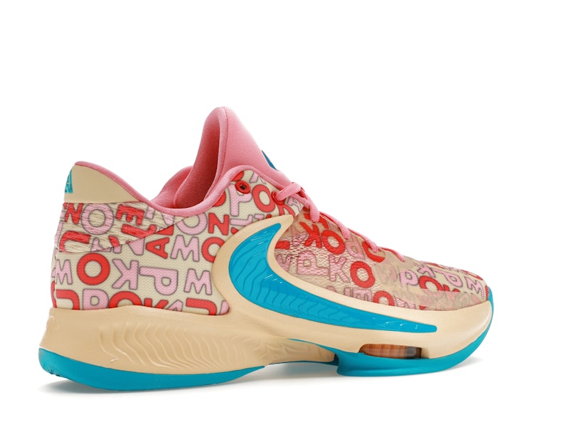 Nike Zoom Freak 4 Letter Bros Vanilla Lightning