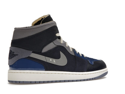 Jordan 1 Mid SE Craft Obsidian French Blue Ashen Slate White