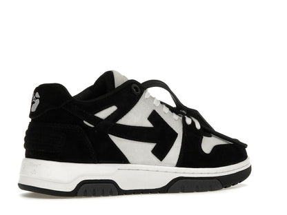 OFF-WHITE Out Of Office OOO Low Tops White Black Suede