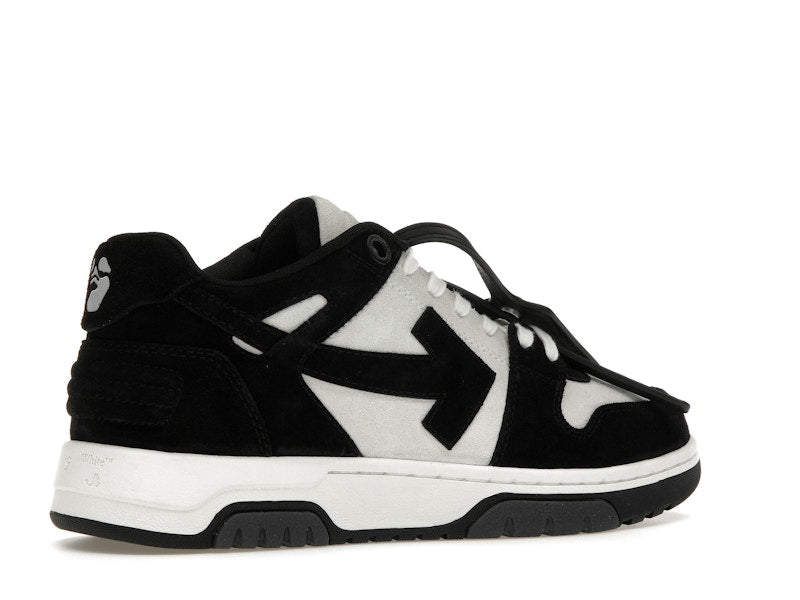 OFF-WHITE Out Of Office OOO Low Tops White Black Suede