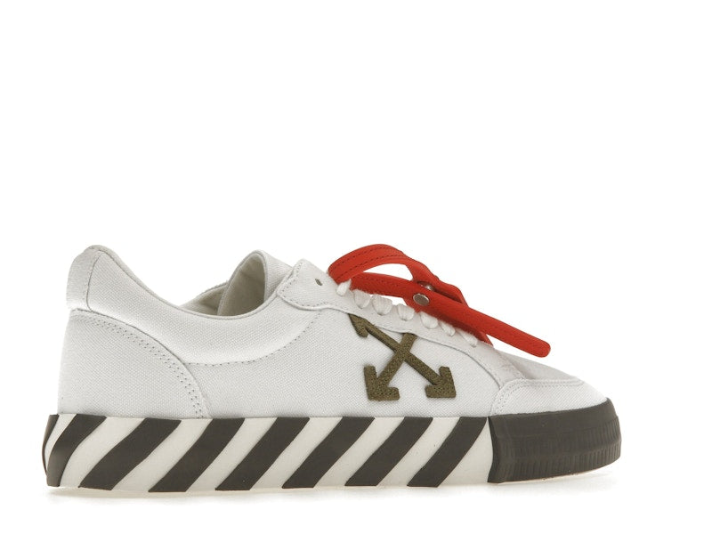 OFF-WHITE Vulcanized Low White Khaki Canvas