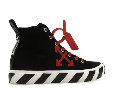 OFF-WHITE Vulcanized Hi Black Red Canvas