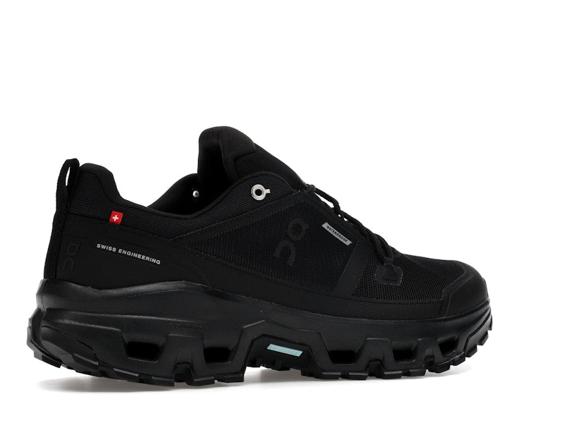 On Running Cloudrock Low Waterproof All Black