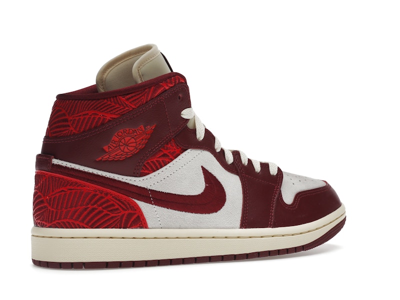 Jordan 1 Mid SE Tiki Leaf Team Red (Women's)