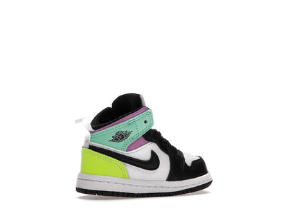 Jordan 1 Mid Pastel Black Toe (TD)