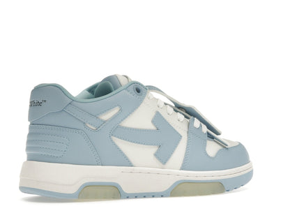 OFF-WHITE OOO Low Out Of Office Calf Leather White Light Blue