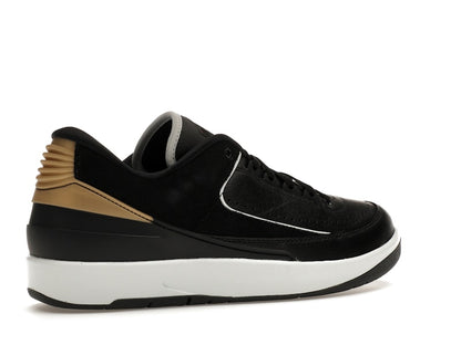 Jordan 2 Retro Low Black Metallic Gold (Women's)