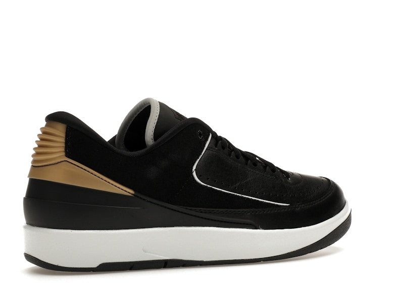 Jordan 2 Retro Low Black Metallic Gold (Women's)