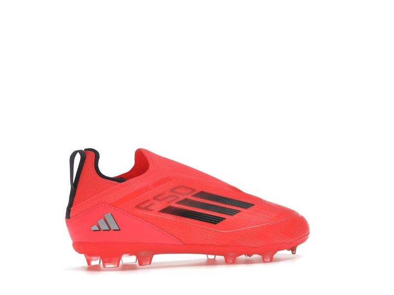 adidas F50 Pro Laceless FG Turbo Aurora Black Platinum Metallic (GS)