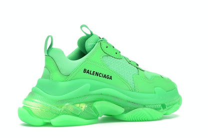 Balenciaga Triple S Neon Green Clear Sole (Women's)