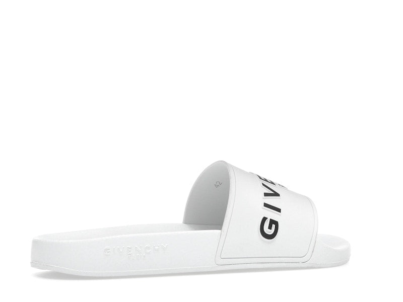 Givenchy Paris Flat Sandals White Black