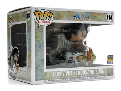 Funko Pop! Rides One Piece Luffy with Thousand Sunny 2022 Winter Convention Exclusive Figure #114