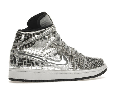 Jordan 1 Mid SE Disco Metallic Silver (Women's)
