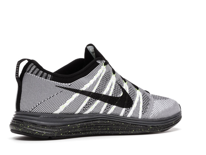 Nike Flyknit Lunar1+ White Black Volt
