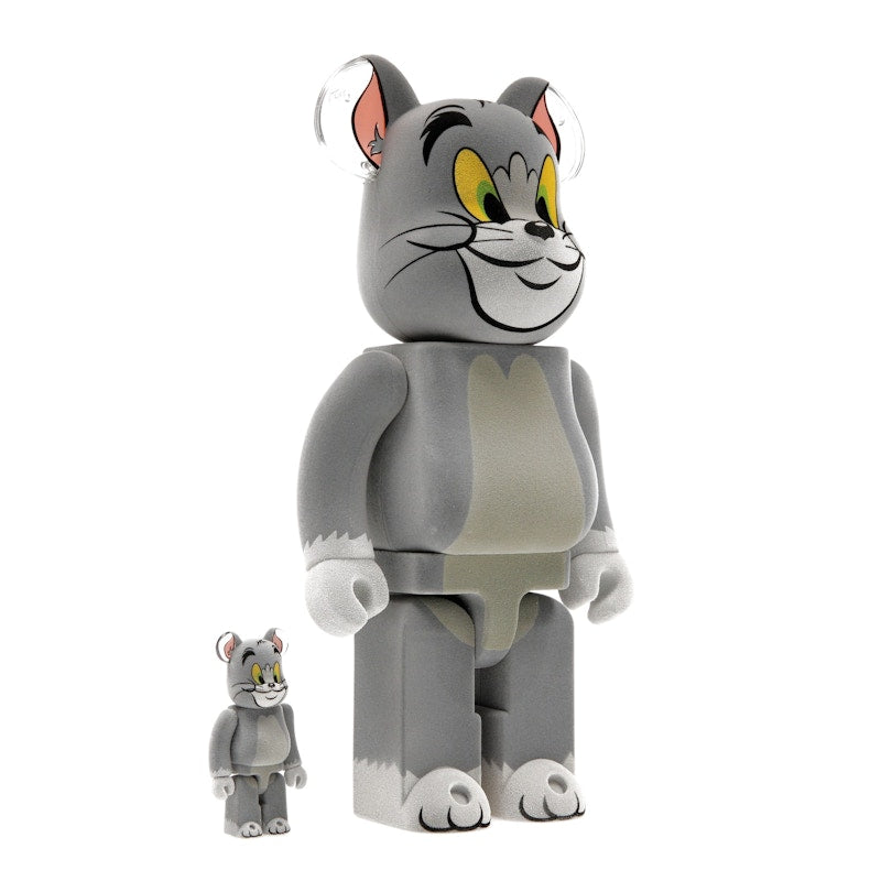 Bearbrick Tom and Jerry: Tom Flocky 100% & 400% Set