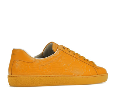 Gucci Ace GG Embossed Yellow