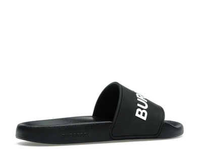 Burberry Logo Slides Black Optic White