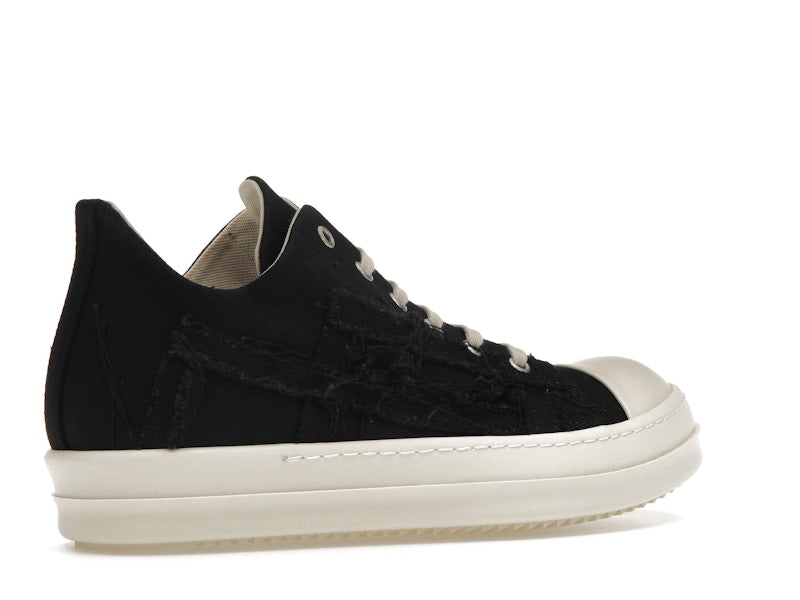 Rick Owens DRKSHDW Slashed Low Sneaks Black Milk