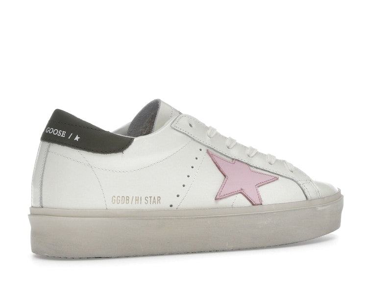 Golden Goose Hi Star White Pink Silver (Women's)