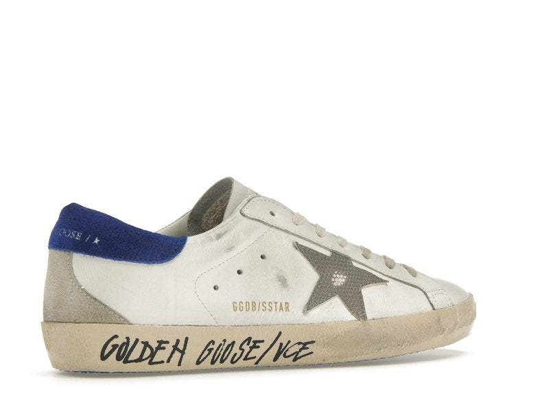 Golden Goose Super-Star White Snake Blue