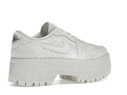 Jordan 1 Low Brooklyn Light Bone Metallic Silver (Women's)