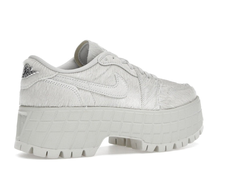 Jordan 1 Low Brooklyn Light Bone Metallic Silver (Women's)