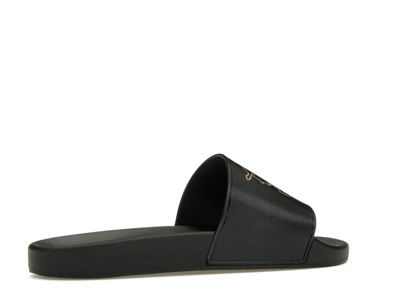Burberry Check EKD Motif Slide Black