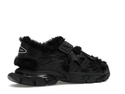 Balenciaga Track Sandal Fake Fur Black (Women's)